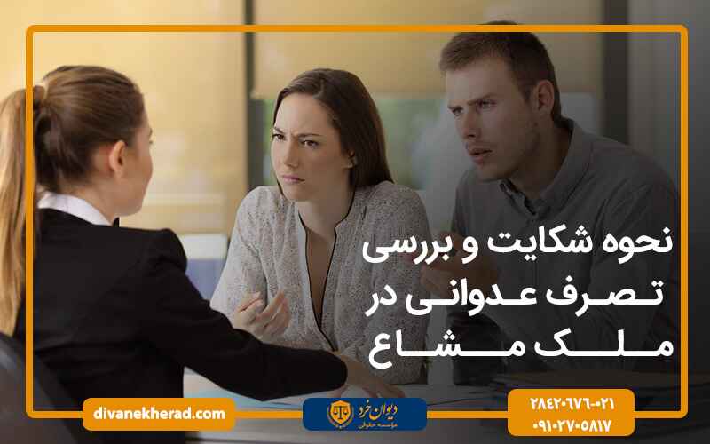 نحوه شکایت و بررسی تصرف عدوانی در ملک مشاع