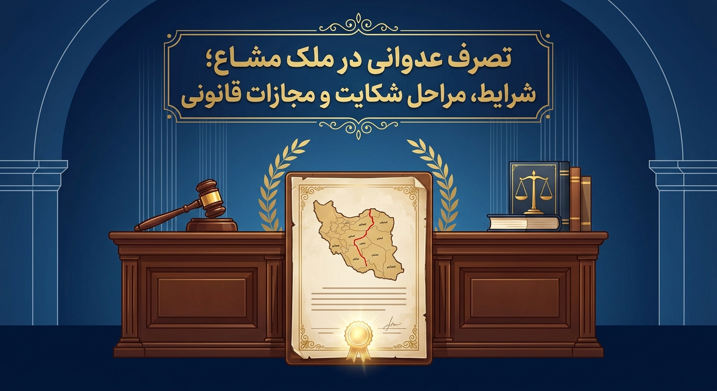 تصرف عدوانی در ملک مشاع؛ شرایط، مراحل شکایت و مجازات قانونی