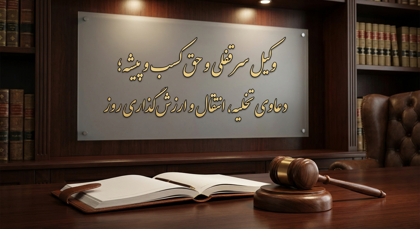 وکیل سرقفلی و حق کسب و پیشه؛ دعاوی تخلیه، انتقال و ارزش‌گذاری روز