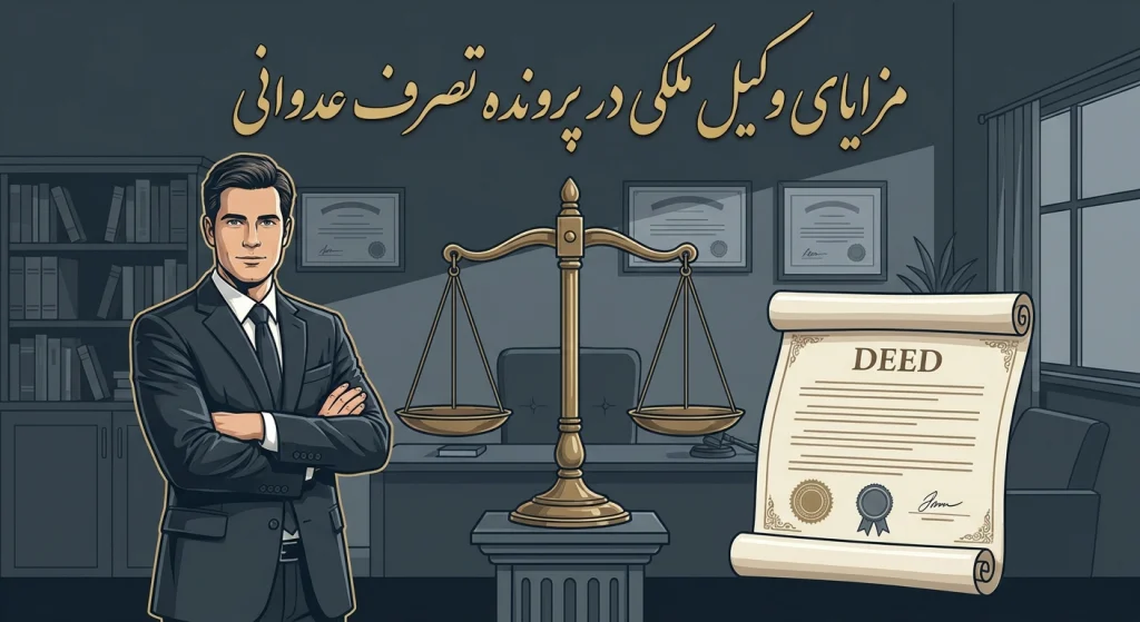 مزایای وکیل ملکی در پرونده تصرف عدوانی